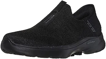 Skechers Women's Skechers Women's Hands Free Slip-ins Go Walk 6-Fabulous View, Black, 9.5