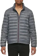 Tommy Hilfiger Men's Ultra Loft Lightweight Packable Puffer Jacket (Standard and Big & Tall), Charcoal, XX-Large
