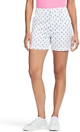 Izod Women's Golf Shorts Performance Stretch, Bright White Pattern, 12