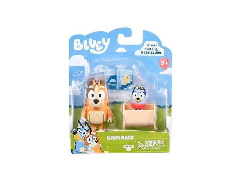 Bluey Baby Race Figure 2-Pack