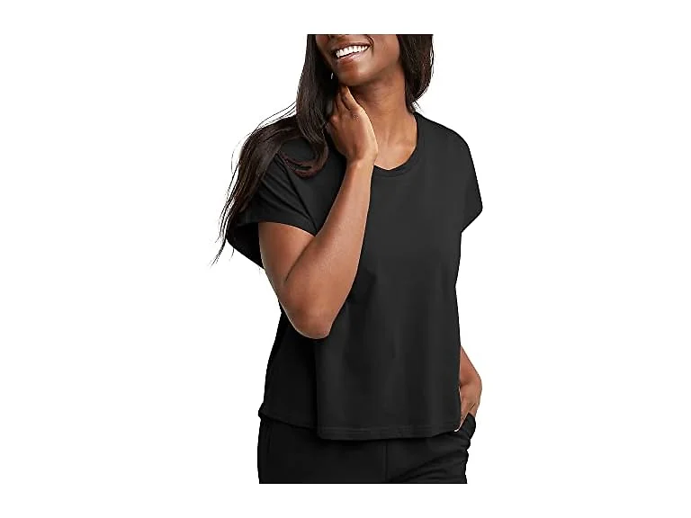 Hanes Women Originals Twisted Neck T-shirt