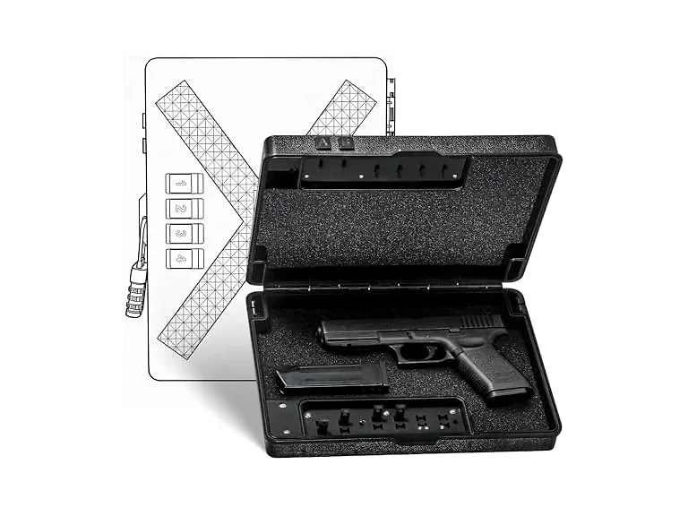 hyhjh Mechanical Lock Pistol Safe TSA