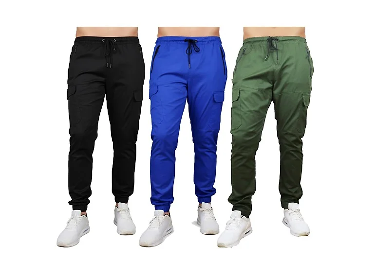 1Pk Or 2Pk Mens Stretch Cargo Jogger