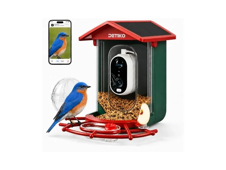 Plastic Smart Bird Feeder W/ Camera