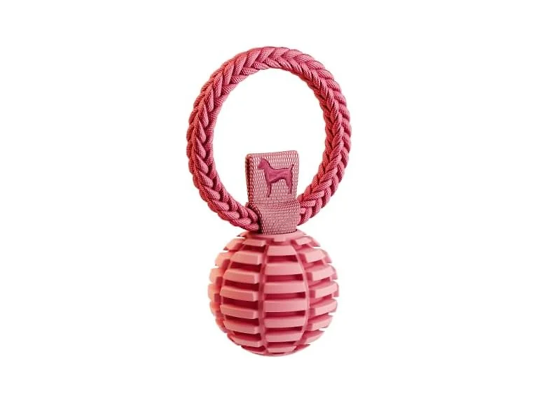 NOAH & PAW Luxury Dog Toy, TPU- Tug Ball, Pink