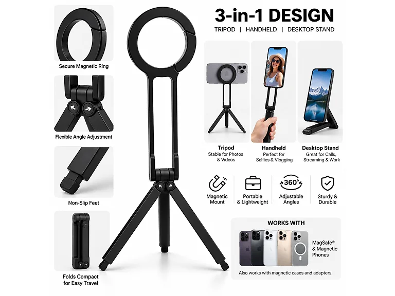 MagSafe Selfie Stick Tripod Stand