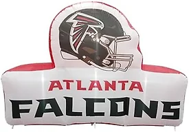 FANMATS NFL Atlanta Falcons Inflatable Mascot - Self Inflating Inflatable Display, Built-In Blower & Tethers, Official Team Logo – Show Your Spirit All Year Round