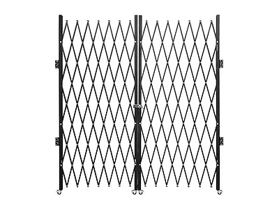 Double Folding Security Gate, 6-1/2\' H x 12\'