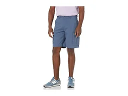 Amazon Essentials Men's 10" Classic-Fit Cotton Twill Cargo Shorts, Multiple Pockets (Available in Big & Tall), Blue, 40