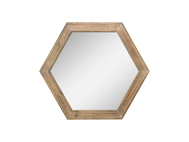 Stonebriar 24" Hexagon Hanging Mirror