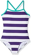 Kanu Surf Girls' Little Layla One Piece Swimsuit, Purple, 5