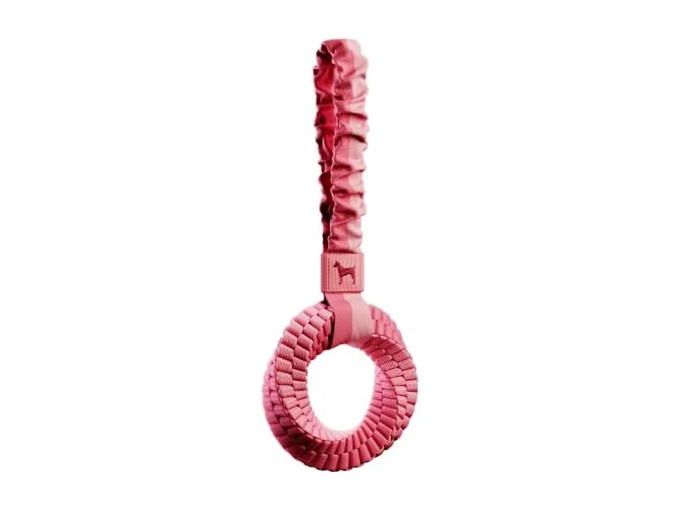 NOAH & PAW Luxury Dog Toy, Dog Rope Toy- Tug Ring, Pink