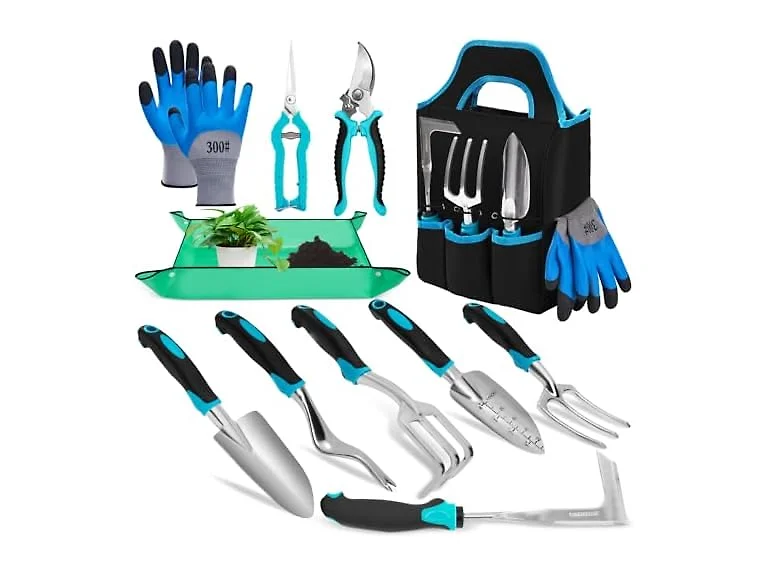 11-Piece Stainless Steel Garden Tool Set