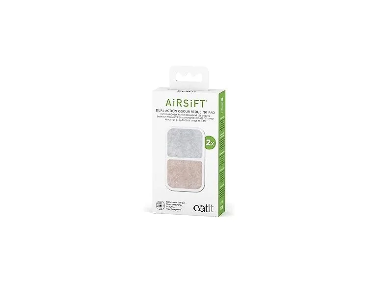 Catit Airsift Dual Action Air Purifier Pad, 2 Pack
