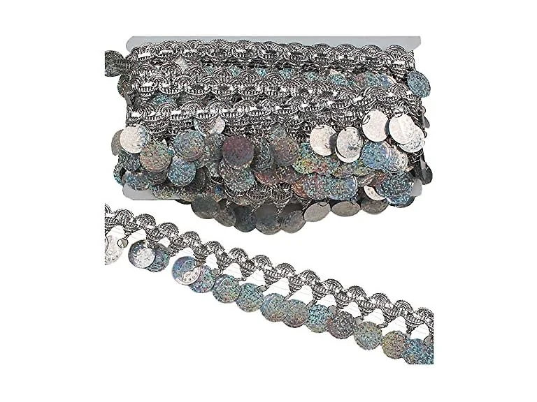 10yards 1.8inch Width Sequins Lace Fringe