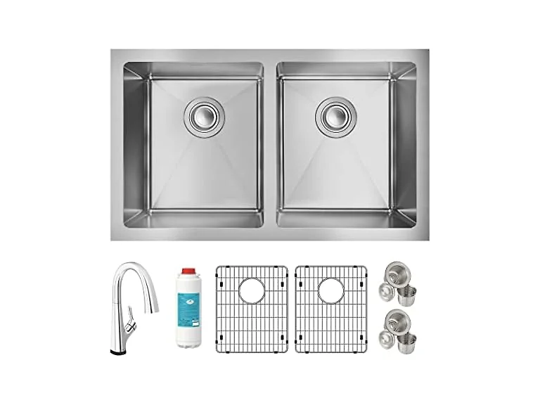 Elkay Crosstown 16 G SS 30" Sink Kit w Filter Faucet