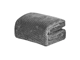 Luxury Home CHEVRON BRAIDED THROW-GREY Chevron Braided Thr
