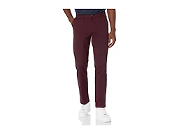 Amazon Essentials Men's Straight-Fit Casual Stretch Chino Pants, Sits at Waist, Burgundy, 28W x 28L