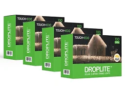 Droplite Solar 110 LED Curtain String Light - 2 Pack