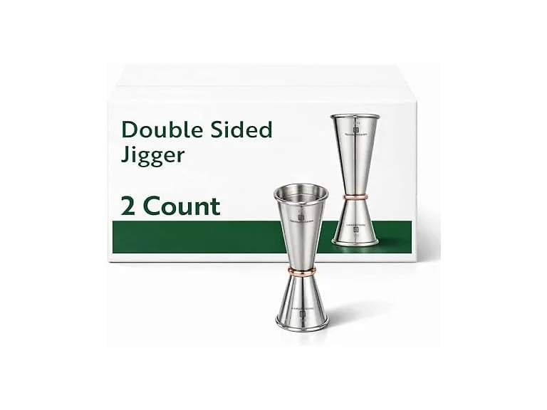 Restaurantware 1 oz Copper Stainless Steel Jigger, 2 Pack
