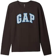 GAP Boys Long Sleeve Logo Tee Terra Brown M