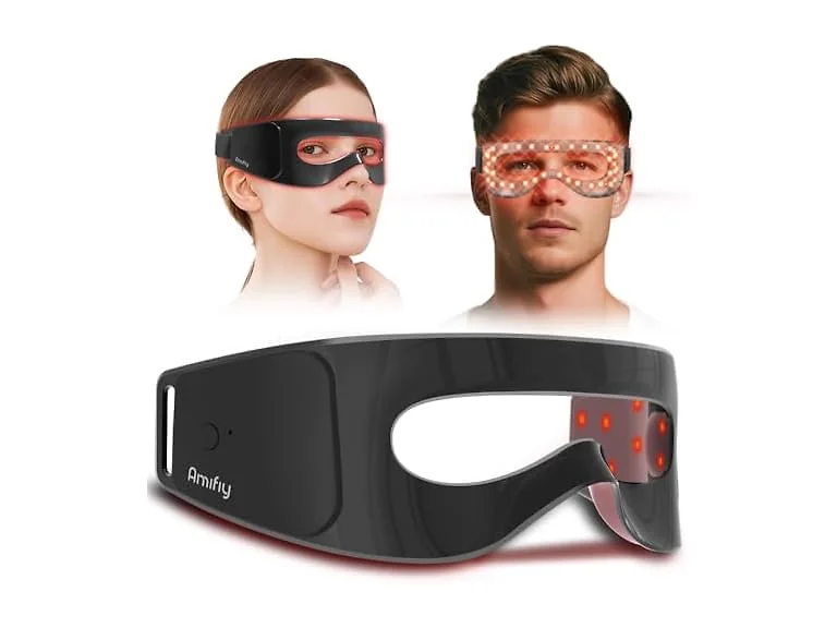 Amifiy Red Light Therapy Eye Mask Black