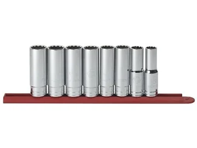 GEARWRENCH 8pc 1/2" 12pt Deep Sockets