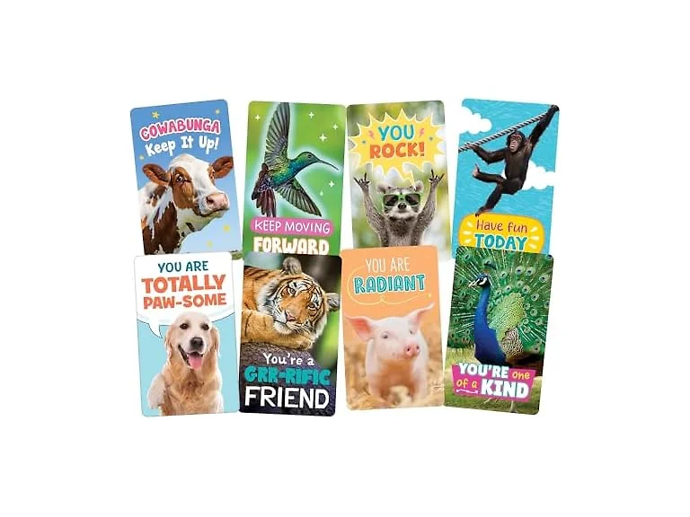 Teacher Created Resources Go Wild Animals Encouragement Cards