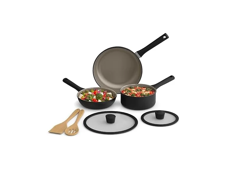 BELLA 7Pc Cookware Set, Nonstick Coating