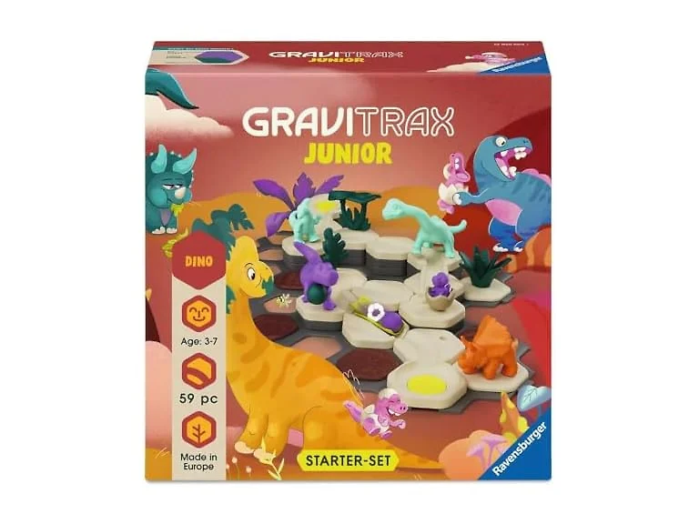Ravensburger GraviTrax Junior Starter‑Set - Dino - 59‑Piece