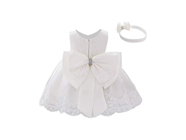 Idopip Girls (2-3T) Lace Flower Bowknot Tutu Dress