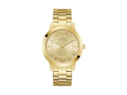 Guess Men's 44mm Watch - Gold Tone Stainless Steel Strap Gold Dial Gold Tone Case
