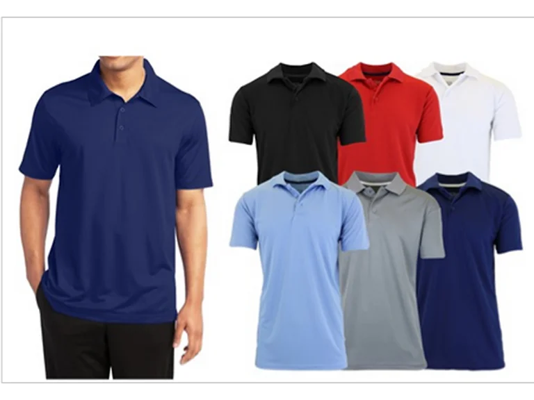 5Pk Mens S/S Performance Polo