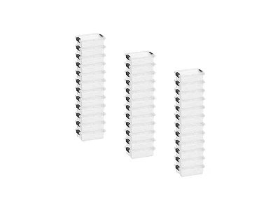 Superio Clear Storage Boxes with Lids, 1.27 Quart  36 Pack