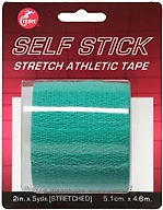 Cramer Eco-Flex Self-Stick Stretch Tape, Cohesive Tape, Flexible Elastic Sports Tape, Athletic Training Room Supplies, Easy Tear & Self-Adherent Bandage Wrap, Single 5 Yard Roll, Teal