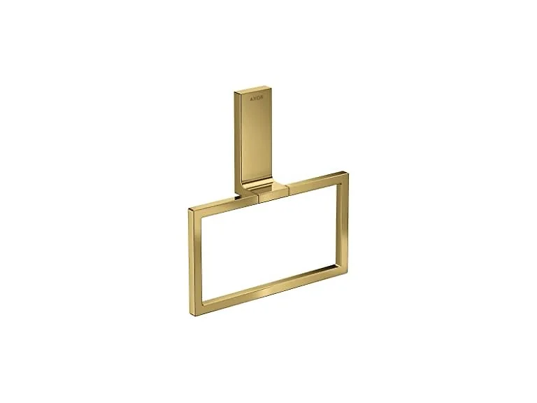 AXOR Universal Rectangular Towel Ring in Polished Gold Optic