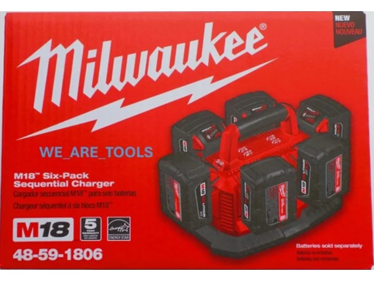 Milwaukee 48-59-1806 M18 Six Pack Sequential Charger