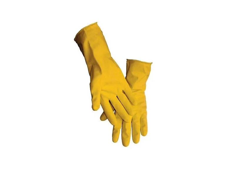 Latex Flock Lined Glove Yellow 10 Dz Pr Lg