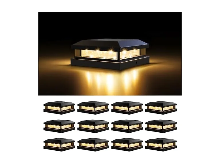 Brightever Black Solar Light 12 pack