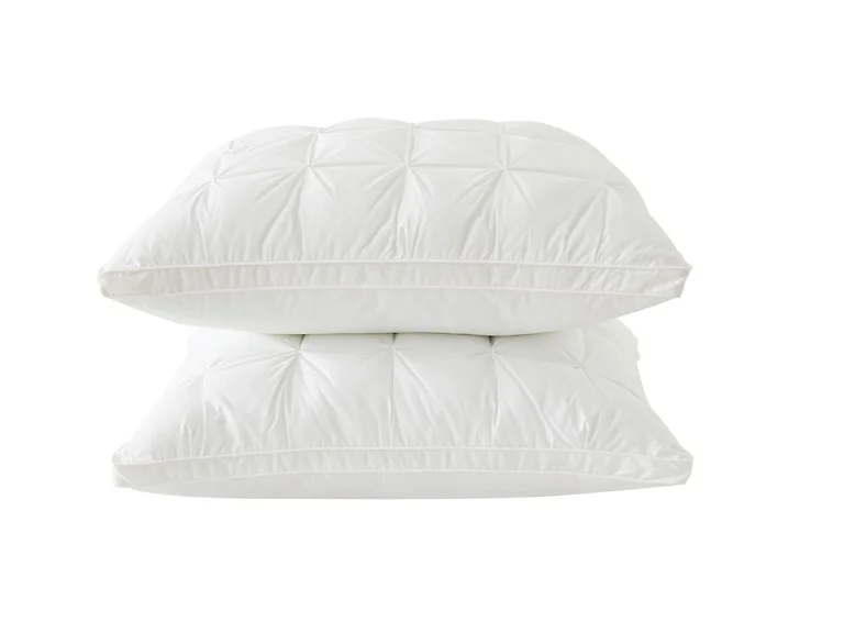 Gusseted Down Alternative Cotton Pillow, 2 Pack