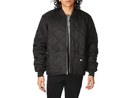 Dickies Men's Diamond Quilted Nylon Jacket, Black, Small