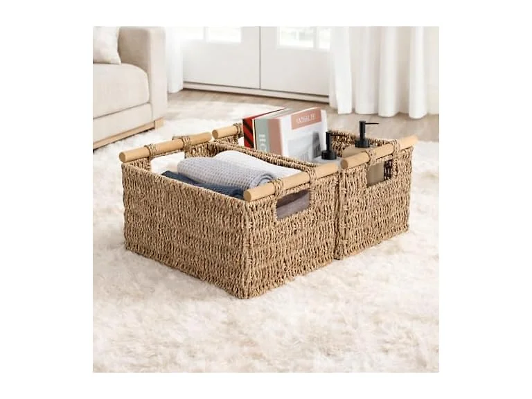 Suptinwear seagrass Woven Storage Basket