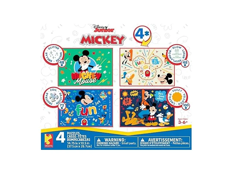 Ceaco 4 in 1 Kids Disney Classic Multipack Jigsaw Puzzle