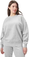 florence by mills Women's Cozy Crush Oversized Crewneck Sweatshirt, Heather GreyX-Small