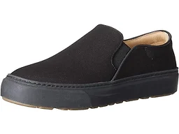 Amazon Essentials Women's Comfortable Slip-on Sneakers, Non-Slip, Black, 11