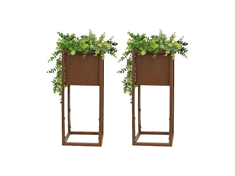 Sunnydaze Modern Simplicity Square Planter- 19.75"