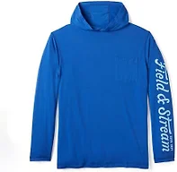 Field & Stream Men's Roll Cast Performance Hoodie with Drirelease®, Royal Blue, X-Large