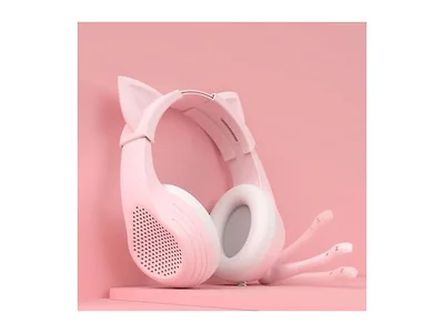 Emonoo Wired Pink Gaming Headset with Microphone