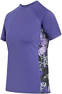 Kanu Surf Women's Marina Upf 50 Short Sleeved Active Rashguard & Workout Top, Miranda Purple, Large