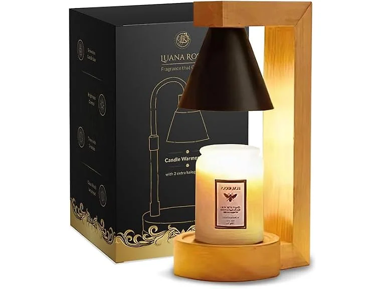 Luana Rose Candle Warmer Lamp - Black